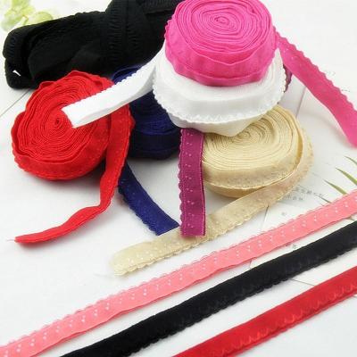 China Viable Bilayer 11mm Edge Nylon Elastic Band For Underwear Bra Garment Sewing Accessories for sale