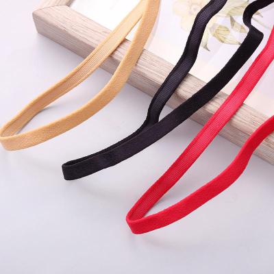 China Factory 10mm Soft Elastic Bra Strap Bandage Strap High Quality Viable Nylon Spandex Edging Underwear Strap Elastic Bandage for sale