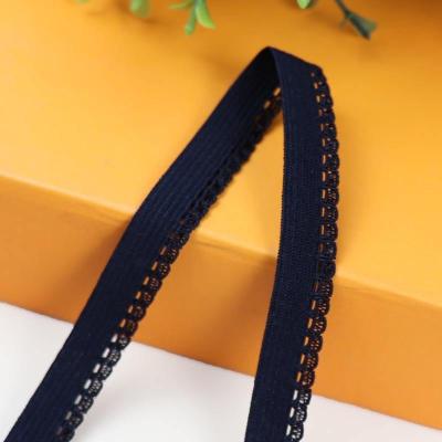 China High Quality Viable Stretch Edge Decor Elastic Band Garnish Lace Lingerie Underwear Trim Gathered Elastic Band for Sewing for sale