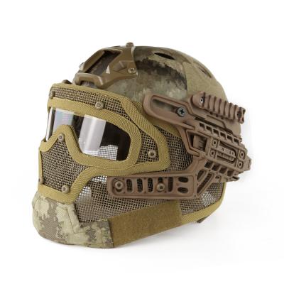 China Round Holes Combat Full Face Helmet Helmet Tactical Accessories 28*33*39cm for sale