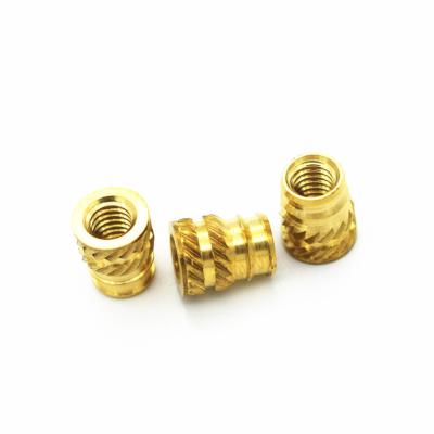 China Heavy Industry M3M4 Through-Threaded Brass Taper Inserts, Brass Heat Staking Nuts for sale