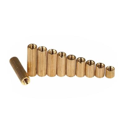 China Brass Fine Threaded Knurled Brass Standoff For Monitor for sale