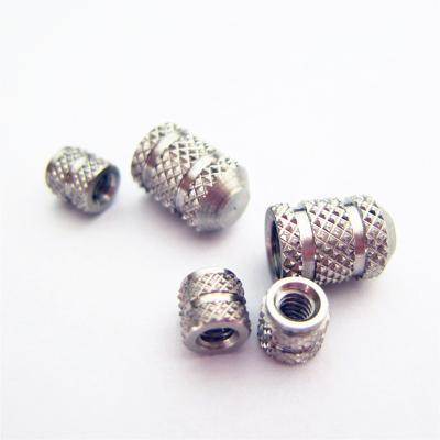 China High Strength Heavy Industry Stainless Steel Inserts Sharp Knurled Cast Nut for sale