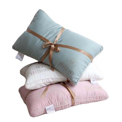 China Five Star Bed Sleep Collection Pillow Super Soft Firm Hotel Hilton Home Hilton Pillow 1000g With Bag for sale