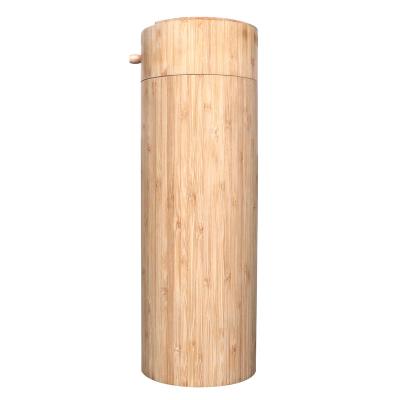 China European Environmental Friendly Scatter Tube Style JS-BU01 Bio Bamboo Ash Cinerary Urn for sale