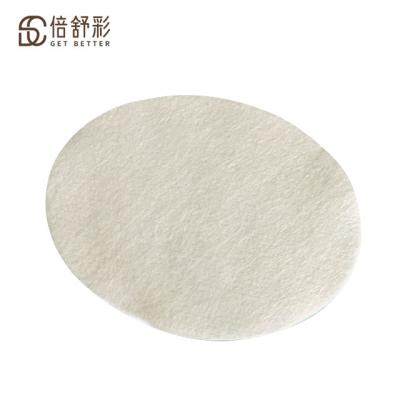 China Face Makeup Remover Pad Disposable Oval Wet And Dry Portable Cosmetic Cleaning Cotton for sale