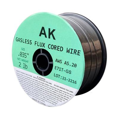 China Free Sample 0.9 1.0mm Metal Structure Windows And Doors Repair Flux Core Wire E71T-GS For All Position Tube Welding for sale