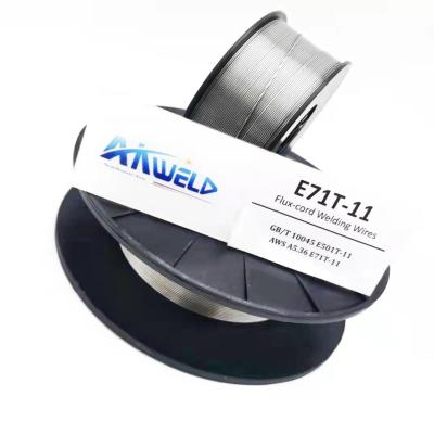 China Used In Field Where Gas Frame Not Needed Weld Line Airless Carbon Steel Self Shielded Flux Cored Wire E71T-11 08091012mm Can Be Customized for sale