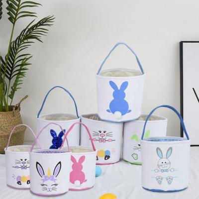 China 2022 New Wholesale Fabric Easter Fashion Rabbit Gift Handbag Basket for sale