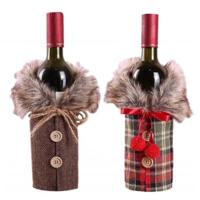 China Fashion Christmas Gift Party Decorations Sweater Wine Bottle Cover for sale