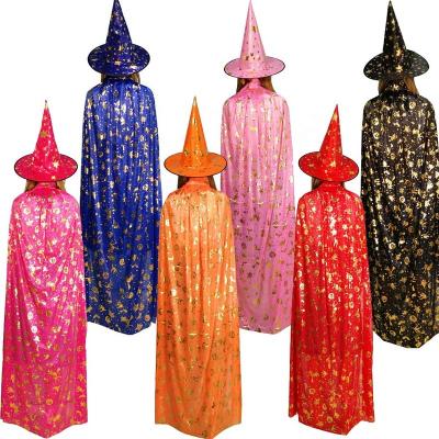 China 2021 Fancy Factory Wholesalwe Halloween Costume Adults Kids Witch Caps With Hat for sale