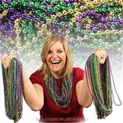 China Wholesale Party Necklace Mardi Gras Disco Ball Beads for sale