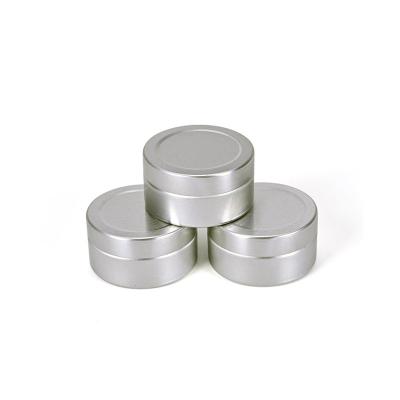 China 10ml Cosmetic Silver Aluminum Cans Tin Can Jar Screw Top Metal Lid Containers For Lip Balm, Crafts, Sample Jar for sale