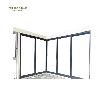 China Big Break Double Glazing Glass Sliding Doors Waterproof Thermal Custom Automatic Sliding Door For Sale for sale