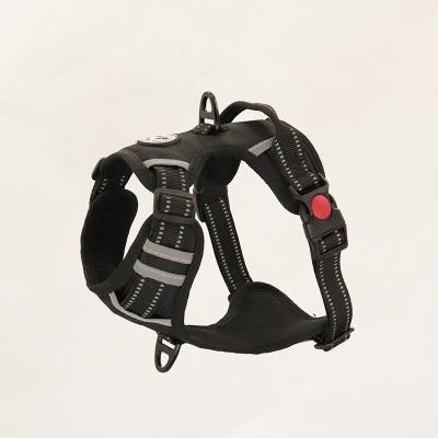 China Wholesale 2020 Hot Sale Pet Products Reflective Reflective Dog Safety Chest Harness Adjustable Nylon Reflective Breathable Tactical Vest for sale