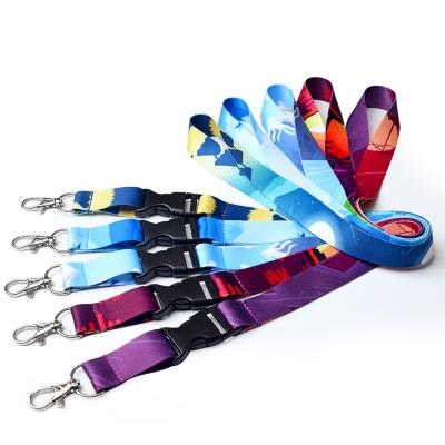 China Custom Polyester Polyester Personalize Custom Loose Neck Lanyards Woven Key Chain for sale