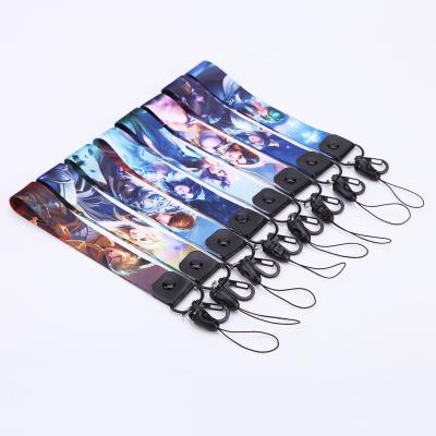 China Custom Logo Printing Promotional Dye Sublimation Polyester NFL Sports Team Phone Lanyard for sale