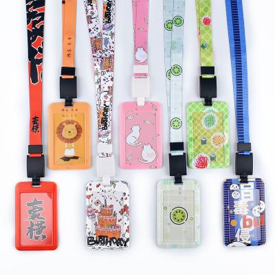 China Detachable Lanyard Custom ABS Retractable Reel Pull ID Card Badge Holder for sale