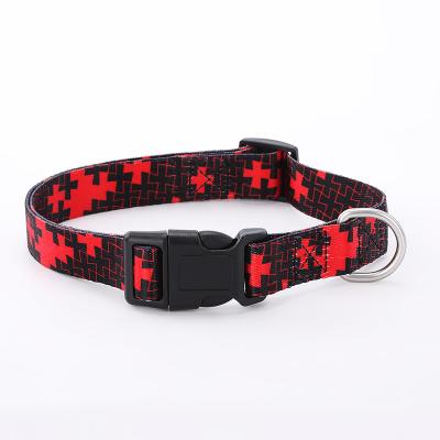 China Custom Tactical Personalized Puppy Adjustable Collar Dog Sublimation Luxury Martingale Buckle Collar for sale