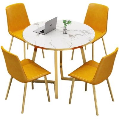 China CT06 Restaurant Furniture Metal Dining Set Contemporary Dining Table For Hotel for sale