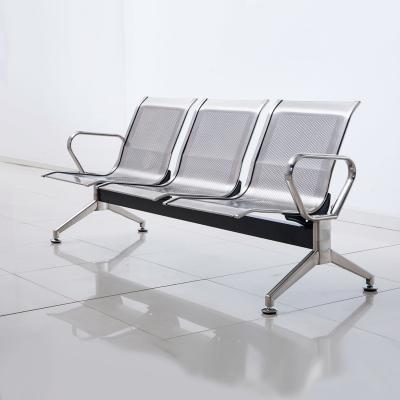 China YZCG-60 Contemporary Wholesales Steel Leather 2 3 4 5 Seater Metal Airport Hospital Guest Cheap Reception Medical Strip Office Waiting Chair for sale