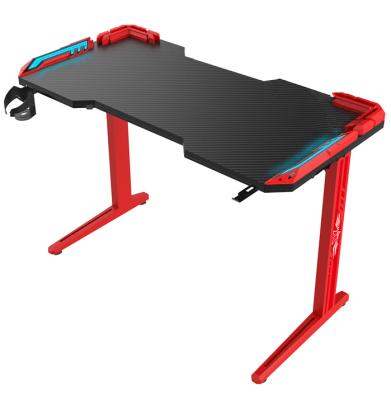 China Other GM01 Amazon Shopify T Shape Gaming Furniture Gaming Desks RGB Hot Selling Multi Color Game Table for sale