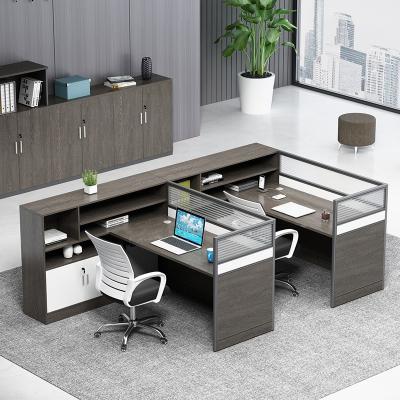 China ZYCG-25 Simple And Modern Beautiful Simple Office Furniture Staff Working Table Desk Partition For Workstation Office Table And Chair for sale