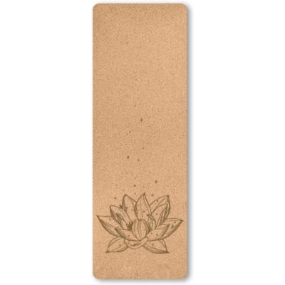 China FANDING Certified 5mm Cork Yoga Mat Non-Toxic Non-Toxic Rubber Backing Non-Slip Non-Slip Fitness Band Eco Friendly for sale