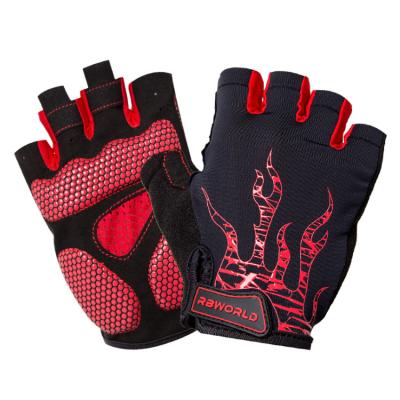 China FANDING Quick Dry Men's Cycling Half Finger Unisex Cycling Gloves MTB Mountain Bicycle Gloves Shockproof Breathable Sports Gloves for sale