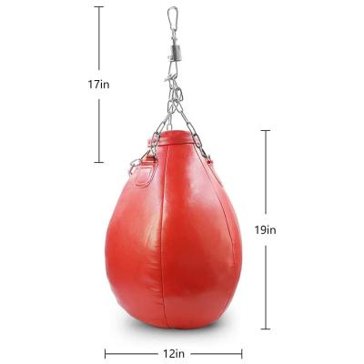 China FANDING Durable Boxing Sandbag Hanging Pear Shaped PU Spherical Sandbag Boxing Sandbag For Fitness for sale