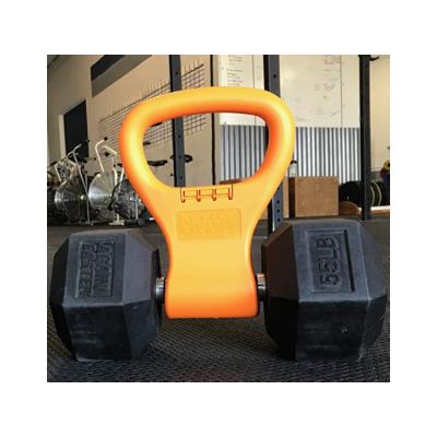 China Home Use FANDING Adjustable Kettlebell Weight Portable Handle Turn Your Dumbbells Into Kettlebells for sale