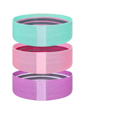 China FANDING Durable Workout Exercise Hip Bands Fabric Resistance Hip Loop Booty Bands For Home Gym for sale