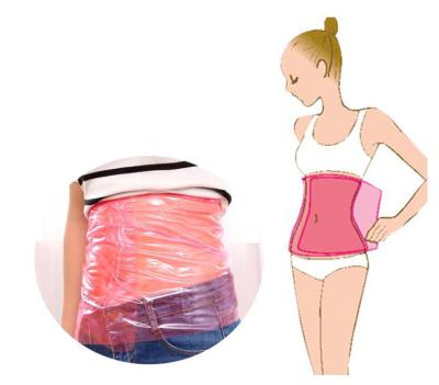 China Waist Slimming Slimmer Trainer Body Shaper Belt FANDING PVC Sauna Film Sauna Film Reusable Thin Belly Belly Lose Weight Waist Slimming Wrap for sale