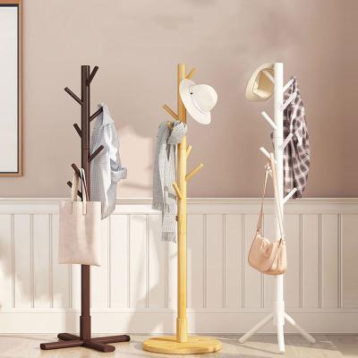 China Adjustable Detachable Easy Assembly Free Standing Coat Hanger(Other) Wooden Tree With 8 Hooks for sale