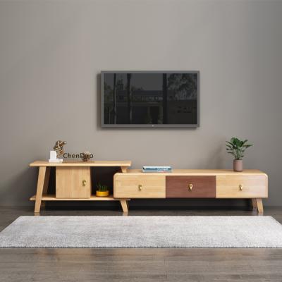 China Nordic Adjustable High Quality Home Furniture Living Room Design Extendable TV Unit (Other) Stands Modern Wooden TV Cabinet for sale