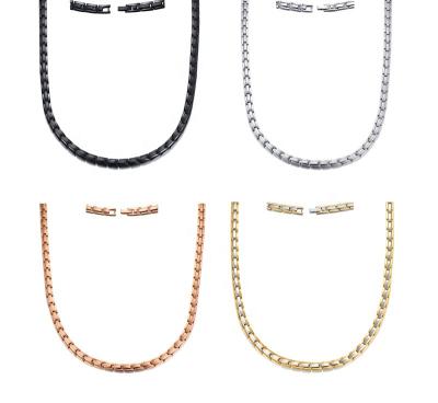 China FASHIONABLE Wholesale Custom Rope Cuban Long Chain Necklace Stainless Steel for sale