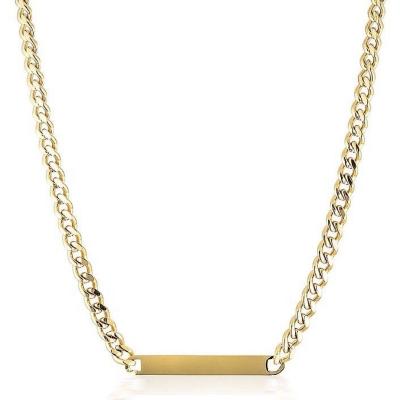 China Wholesale New Gold FASHIONABLE Necklace Stainless Steel Cheap Jewelry For Women for sale