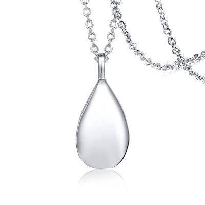 China Wholesale FASHIONABLE Style Penetrating Water Drop Urn Lady Bottle Pendant Jewelry Pendant Necklace for sale