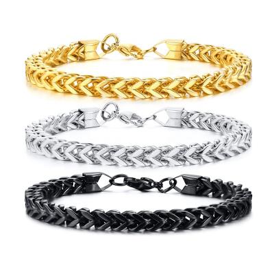 China FASHIONABLE Wholesale Men Fashion Accessories Stainless Steel Link Chain Bracelet for sale