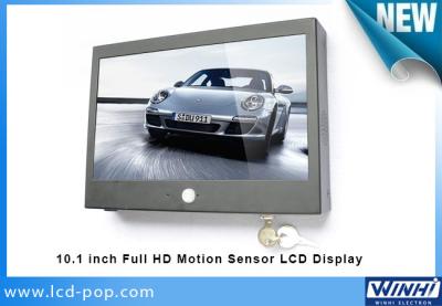 China 10 inch Outdoor Motion Sensor LCD Advertising Display Waterproof 1024x 600 for sale