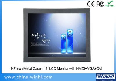 China Matel Mini LCD Monitor VGA DVI HDMI 9 inch 12V LED TV Monitor for sale