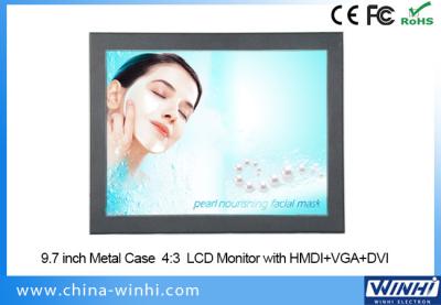 China Matel Vga Dvi Hdmi Lcd Tv Video Advertising Player 9 Inch Digital Signage for sale