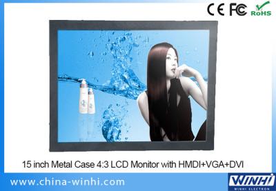 China HDMI VGA DVI LCD Advertising Display 15 inch HD 1080P Video Player for sale