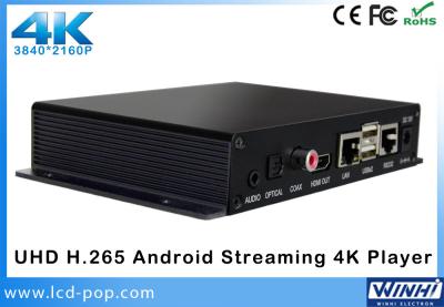 China UHD 3840 × 2160p 4k Android Streaming Digital Signage Player Support Multi - Language for sale