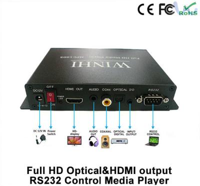 中国 ディジタル信号は 12V 5.1 光学流出の広告のための完全な HD メディア プレイヤー 1080p を出力しました 販売のため