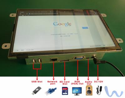 China HDMI Android Network Media Player  Open Frame Touch Screen Monitor for sale