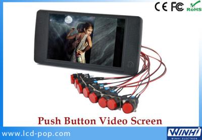 China 7 inch shelf edge USB SD external button lcd advertising player  in store display screen for sale