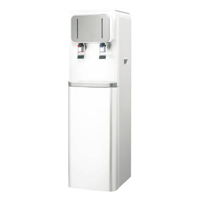 China Hotel factory free standing water dispenser with filtered hot and cold water for sale