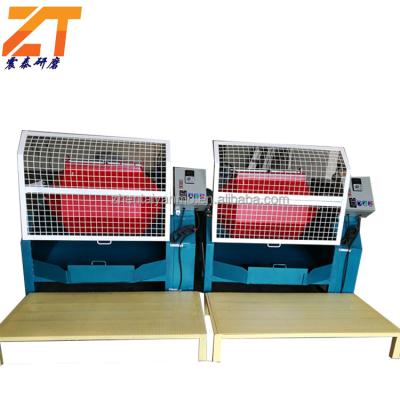 China Factory Centrifugal Double Disc Rotary Polishing Vibratory Finishing Machine With Grinding Media zu verkaufen