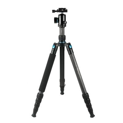 China 5 Sections PORTABLE For Heavy Duty Mini Tripod Carbon Fiber Tripod Leg Carbon Fiber Camera Tripod for sale